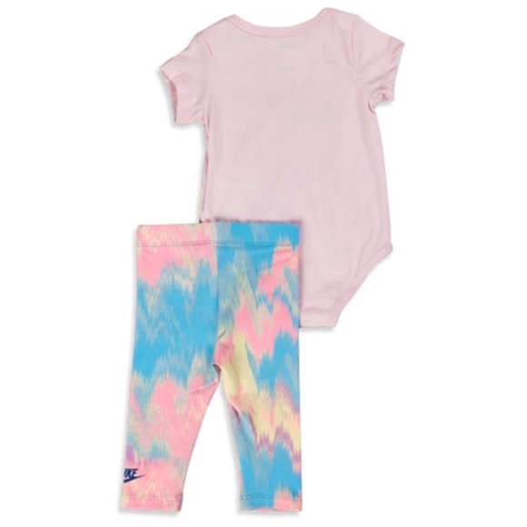 NIKE • Baby & Toddler Girl Nike Bodysuit & Tie-Dye Leggings Set - Picture 5 of 7